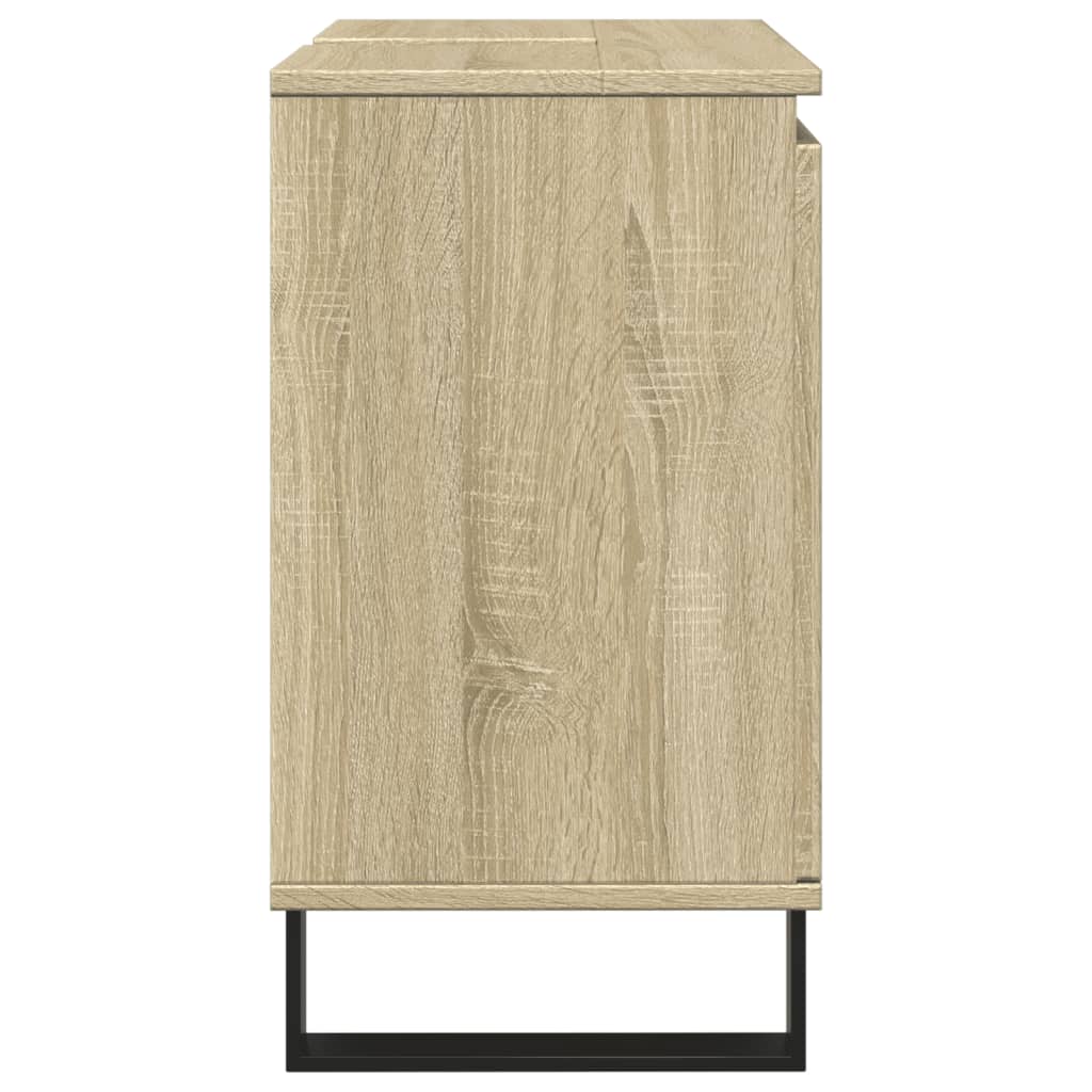 Bathroom Cabinet Sonoma Oak 58x33x60 cm Engineered Wood