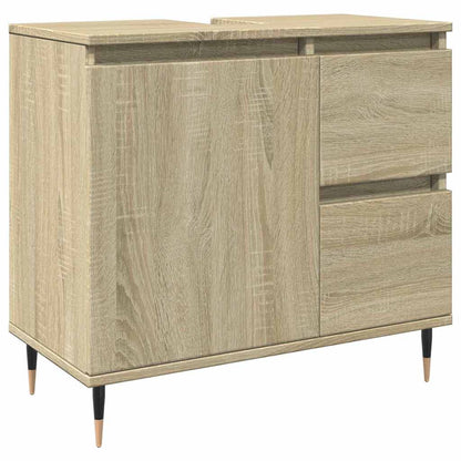 Bathroom Sink Cabinet Sonoma Oak 65x33x60 cm Engineered Wood