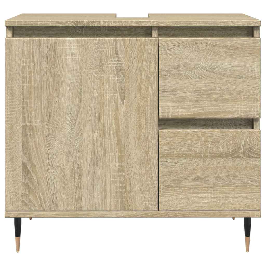 Bathroom Sink Cabinet Sonoma Oak 65x33x60 cm Engineered Wood