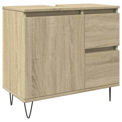 Bathroom Cabinet Sonoma Oak 65x33x60 cm Engineered Wood