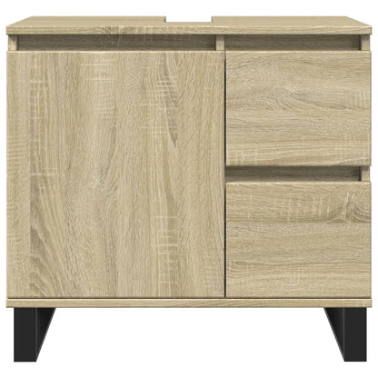 Bathroom Cabinet Sonoma Oak 65x33x60 cm Engineered Wood