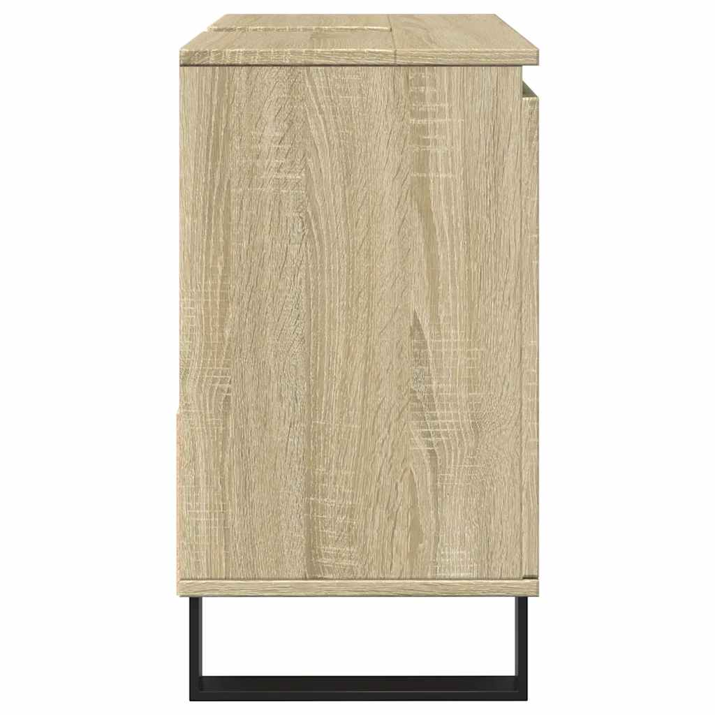 Bathroom Cabinet Sonoma Oak 65x33x60 cm Engineered Wood