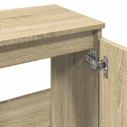 Bathroom Cabinet Sonoma Oak 65x33x60 cm Engineered Wood