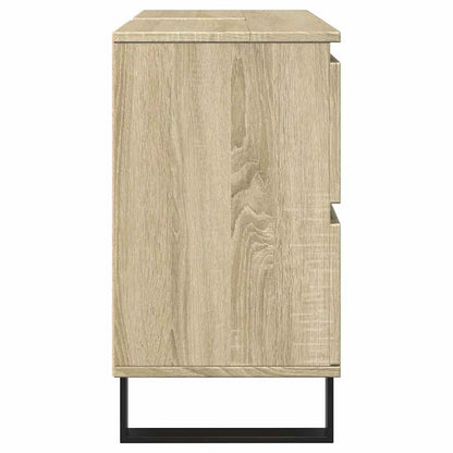 Bathroom Cabinet Sonoma Oak 80x33x60 cm Engineered Wood