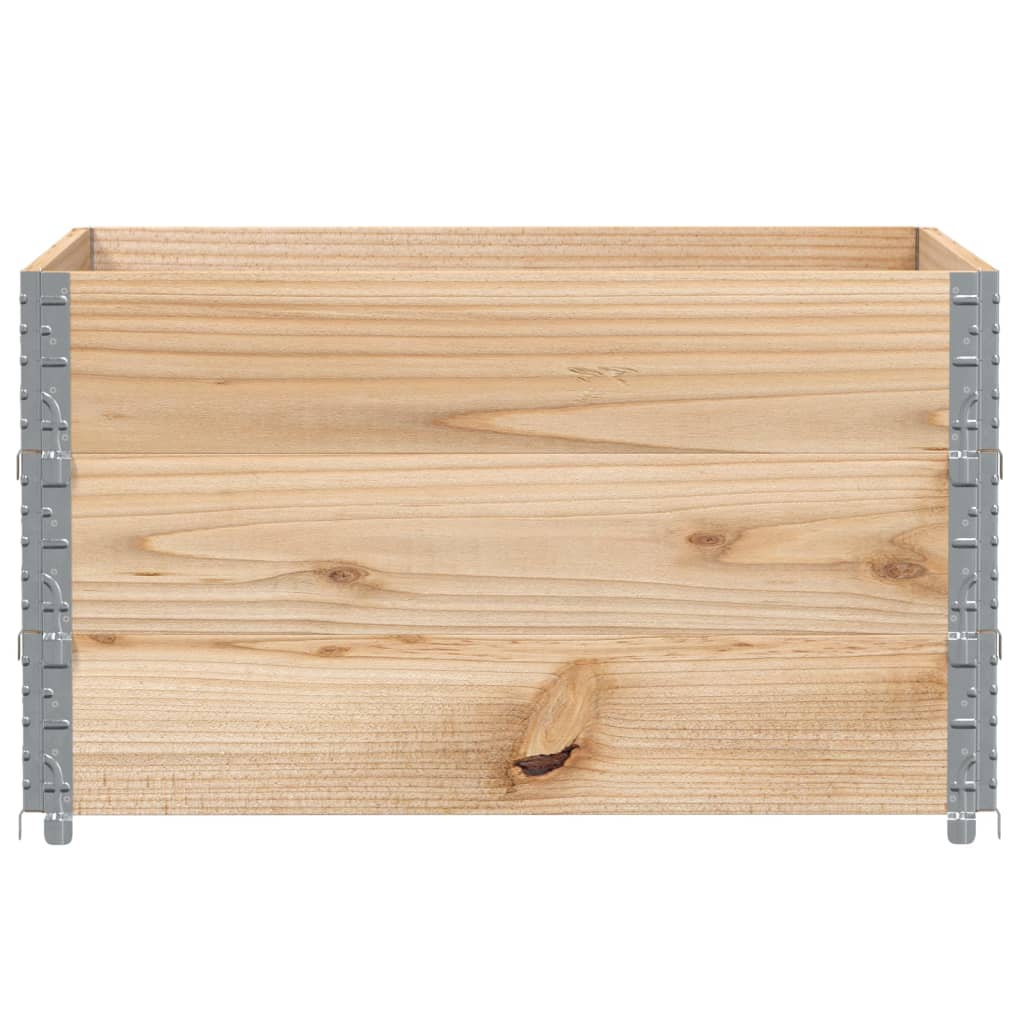 Pallet Collars 3 pcs 100x100 cm Solid Wood Pine