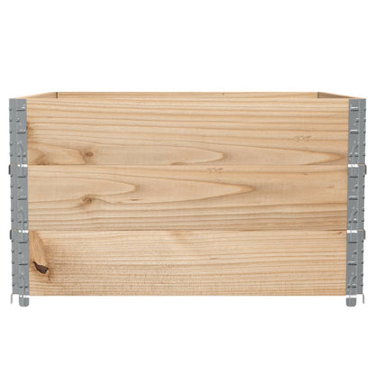 Pallet Collars 3 pcs 100x100 cm Solid Wood Pine