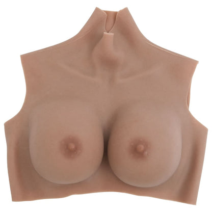 Silicone Breastplate Tan E Cup