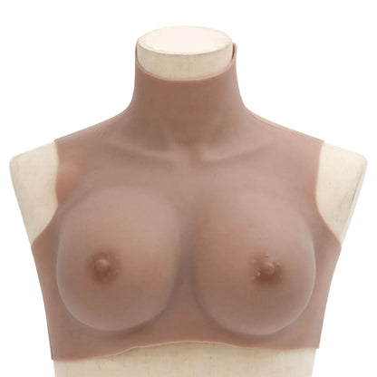 Silicone Breastplate Tan E Cup