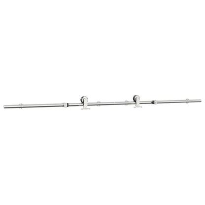 Sliding Door Hardware Kit 183 cm Stainless Steel Silver