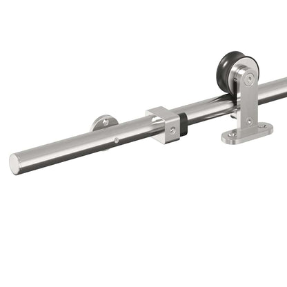 Sliding Door Hardware Kit 183 cm Stainless Steel Silver