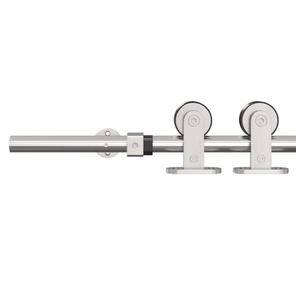 Sliding Door Hardware Kit 183 cm Stainless Steel Silver