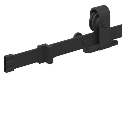 Sliding Door Hardware Kit 183 cm Steel Black