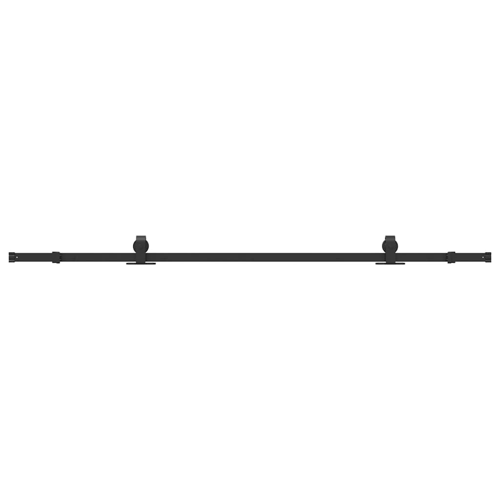 Sliding Door Hardware Kit 213 cm Steel Black