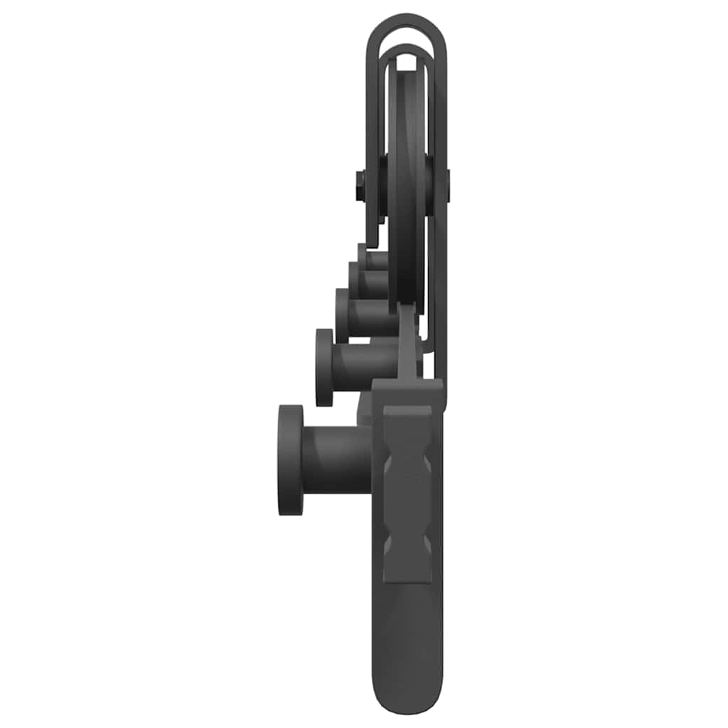 Sliding Door Hardware Kit 183 cm Steel Black