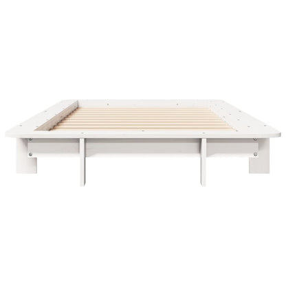 Bed Frame without Mattress White 90x190 cm Single Solid Wood Pine