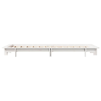 Bed Frame without Mattress White 90x190 cm Single Solid Wood Pine