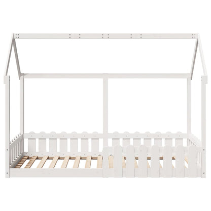 Kids' House Bed Frame without Mattress White 90x190 cm Single