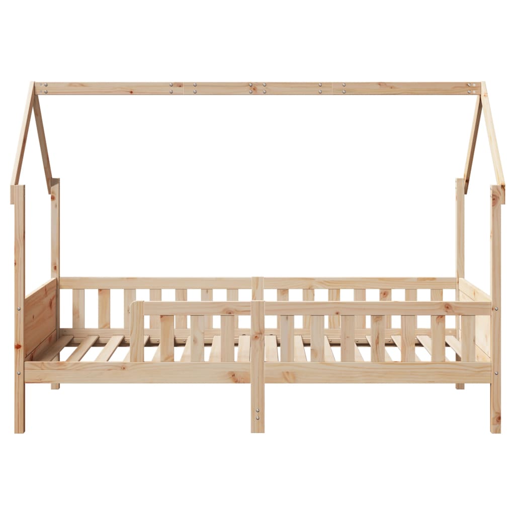 Kids' House Bed Frame without Mattress 80x200 cm Pine