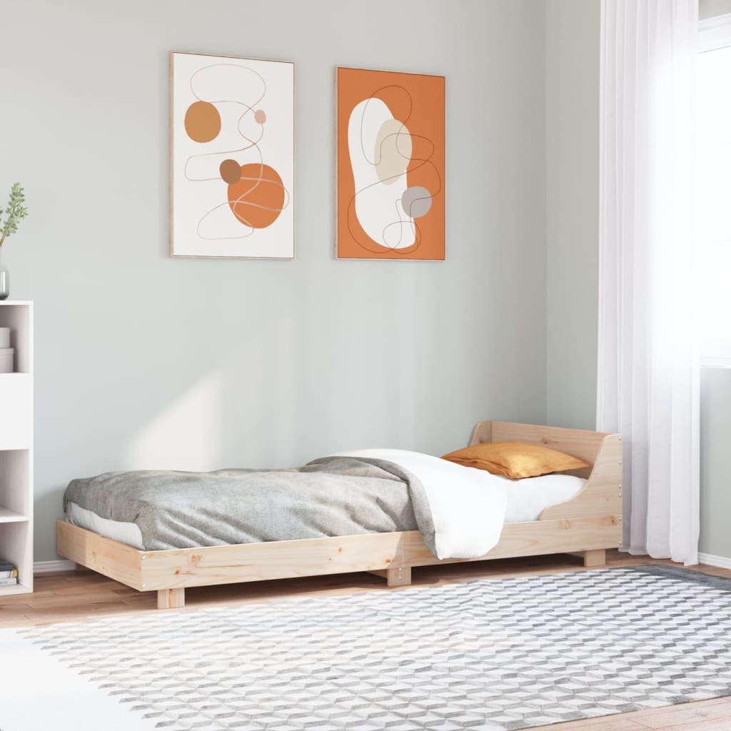 Bed Frame without Mattress 90x190 cm Single Solid Wood Pine