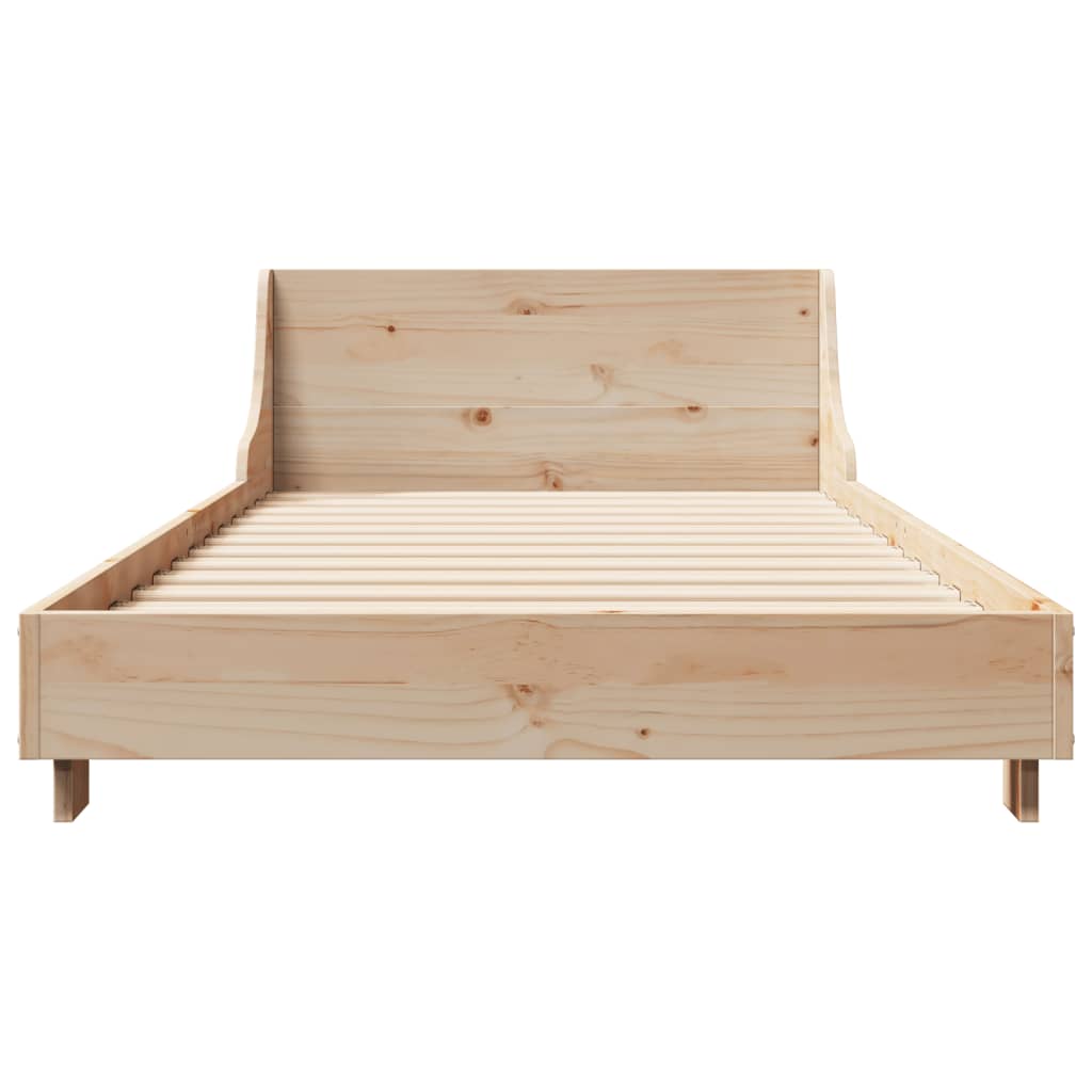 Bed Frame without Mattress 90x190 cm Single Solid Wood Pine