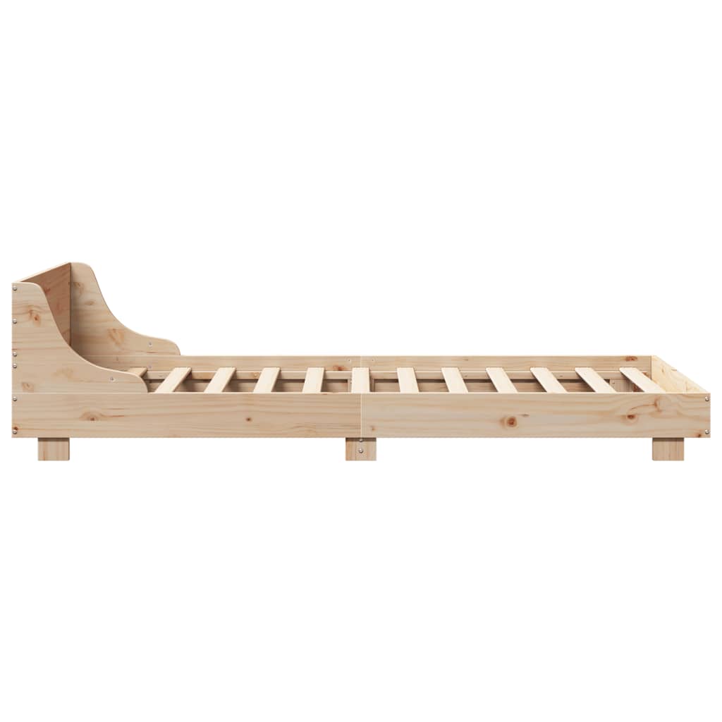 Bed Frame without Mattress 90x190 cm Single Solid Wood Pine