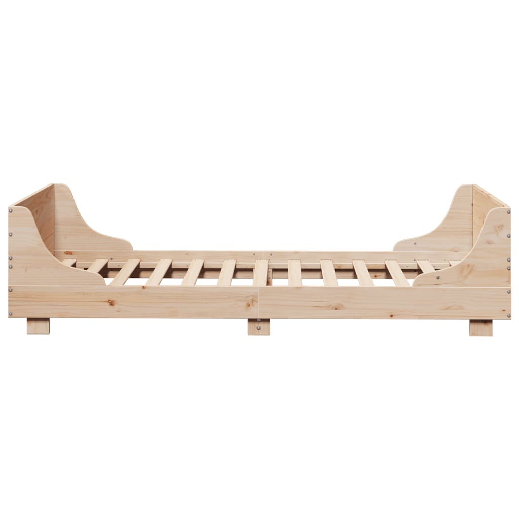 Bed Frame without Mattress 90x190 cm Single Solid Wood Pine