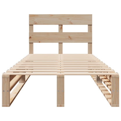 Bed Frame without Mattress 100x200 cm Solid Wood Pine