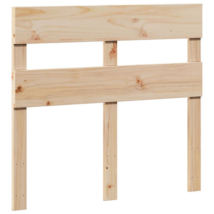 Bed Frame without Mattress 75x190 cm Small Single Solid Wood Pine