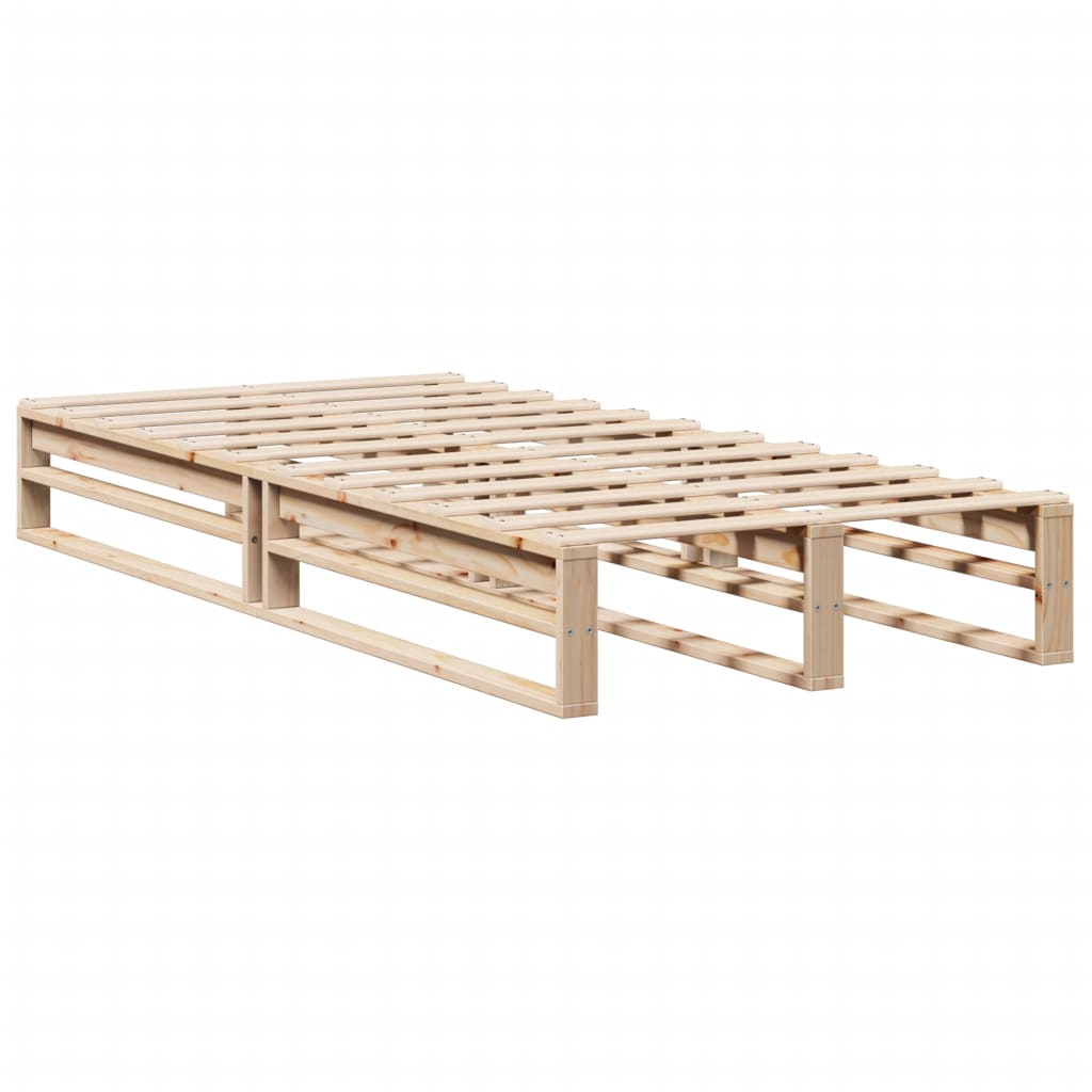 Bed Frame without Mattress 90x190 cm Single Solid Wood Pine