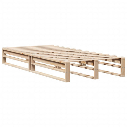 Bed Frame without Mattress 90x200 cm Solid Wood Pine