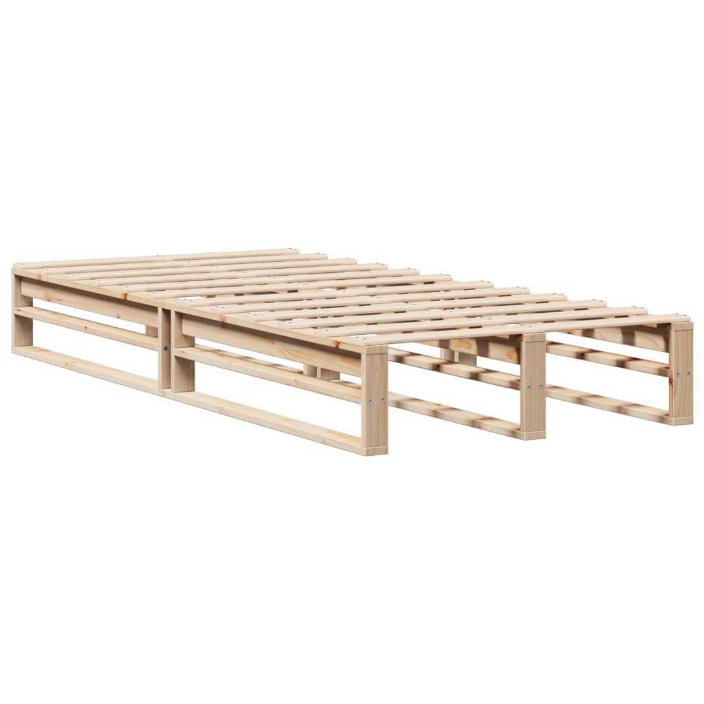 Bed Frame without Mattress 100x200 cm Solid Wood Pine