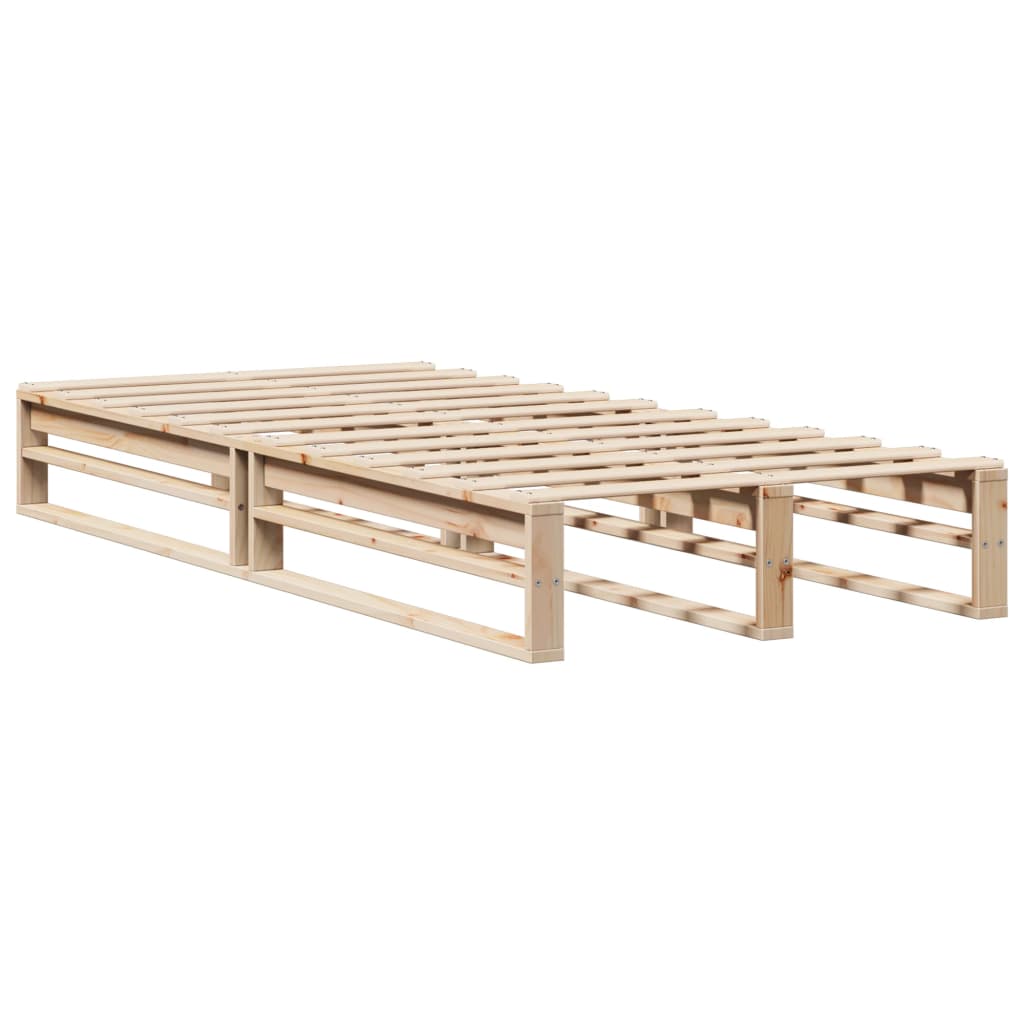 Bed Frame without Mattress 100x200 cm Solid Wood Pine