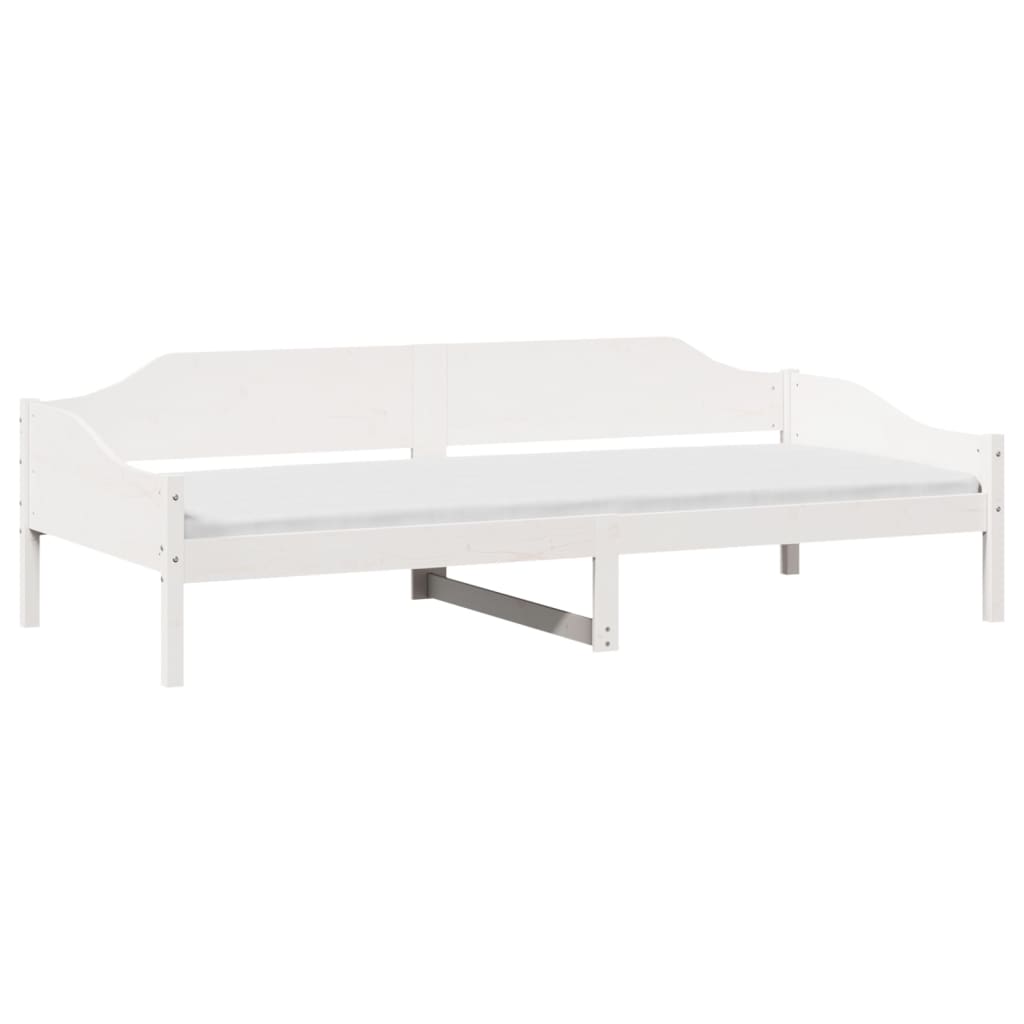 Bed Frame without Mattress White 80x200 cm Solid Wood Pine