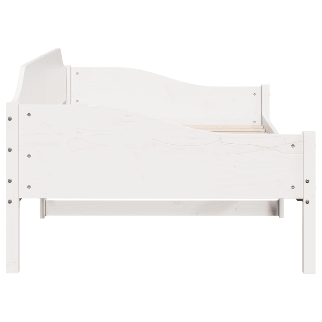 Bed Frame without Mattress White 80x200 cm Solid Wood Pine