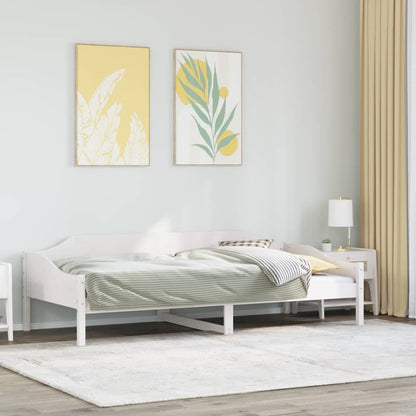 Bed Frame without Mattress White 80x200 cm Solid Wood Pine