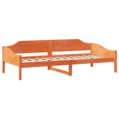 Bed Frame without Mattress Wax Brown 80x200 cm Solid Wood Pine