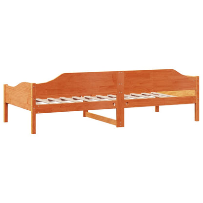 Bed Frame without Mattress Wax Brown 80x200 cm Solid Wood Pine