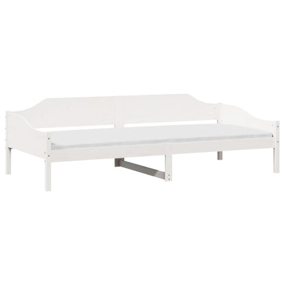 Bed Frame without Mattress White 90x200 cm Solid Wood Pine