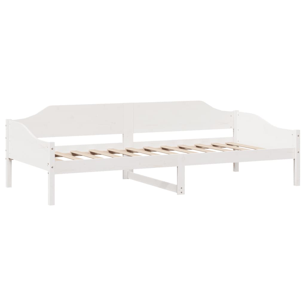 Bed Frame without Mattress White 90x200 cm Solid Wood Pine