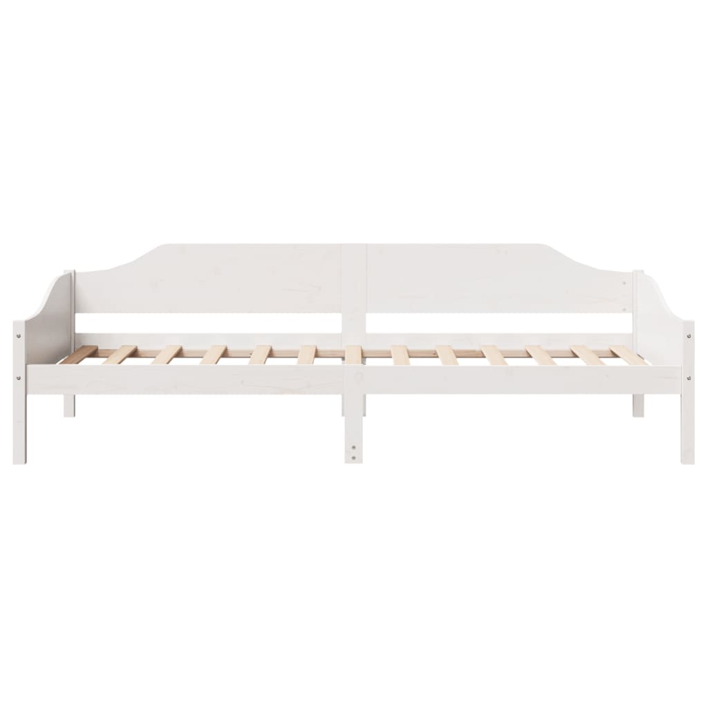 Bed Frame without Mattress White 90x200 cm Solid Wood Pine