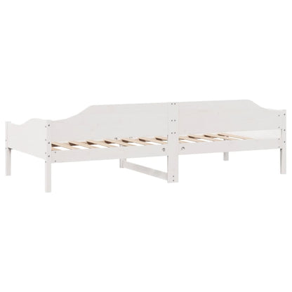 Bed Frame without Mattress White 90x200 cm Solid Wood Pine