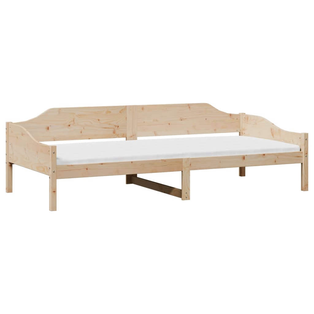 Bed Frame 90x190 cm Single Solid Wood Pine