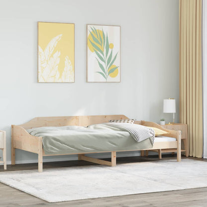 Bed Frame 90x190 cm Single Solid Wood Pine