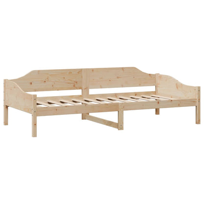 Bed Frame 90x190 cm Single Solid Wood Pine