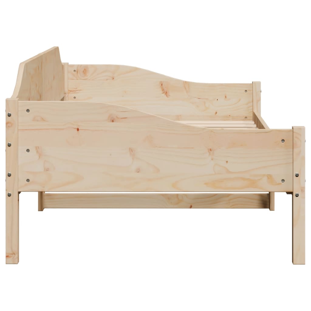 Bed Frame 90x190 cm Single Solid Wood Pine