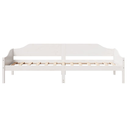 Bed Frame without Mattress White 90x190 cm Single Solid Wood Pine