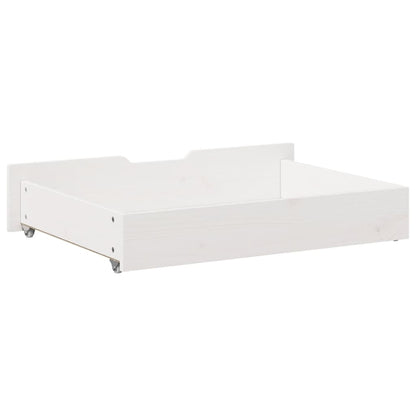 Under-Bed Drawers 2 pcs White 85x55x16 cm Solid Wood Pine