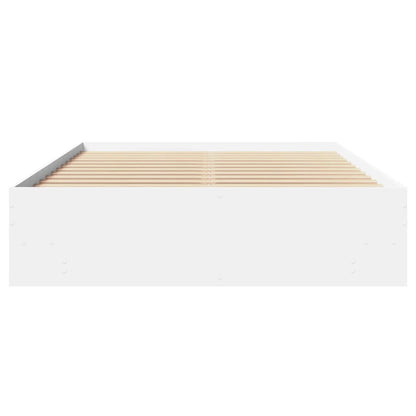 Bed Frame without Mattress White 140x200 cm Engineered Wood