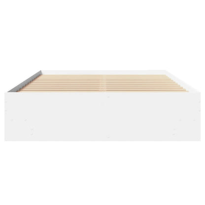 Bed Frame White 120x200 cm Engineered Wood