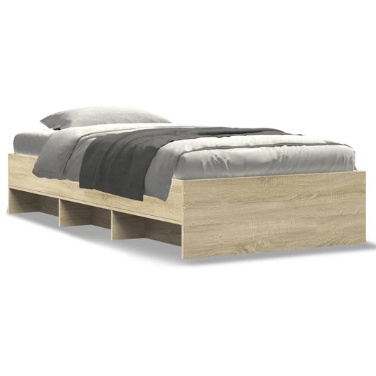 Bed Frame without Mattress Sonoma Oak 90x190 cm Single Engineered Wood